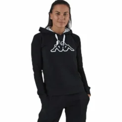 Lady Sweat Hood, Logo Zeleril White/Black