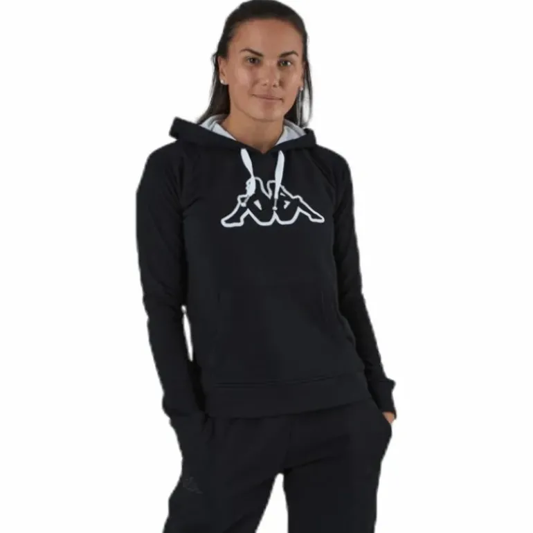 Lady Sweat Hood, Logo Zeleril White/Black