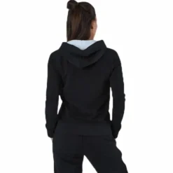 Lady Sweat Hood, Logo Zeleril White/Black