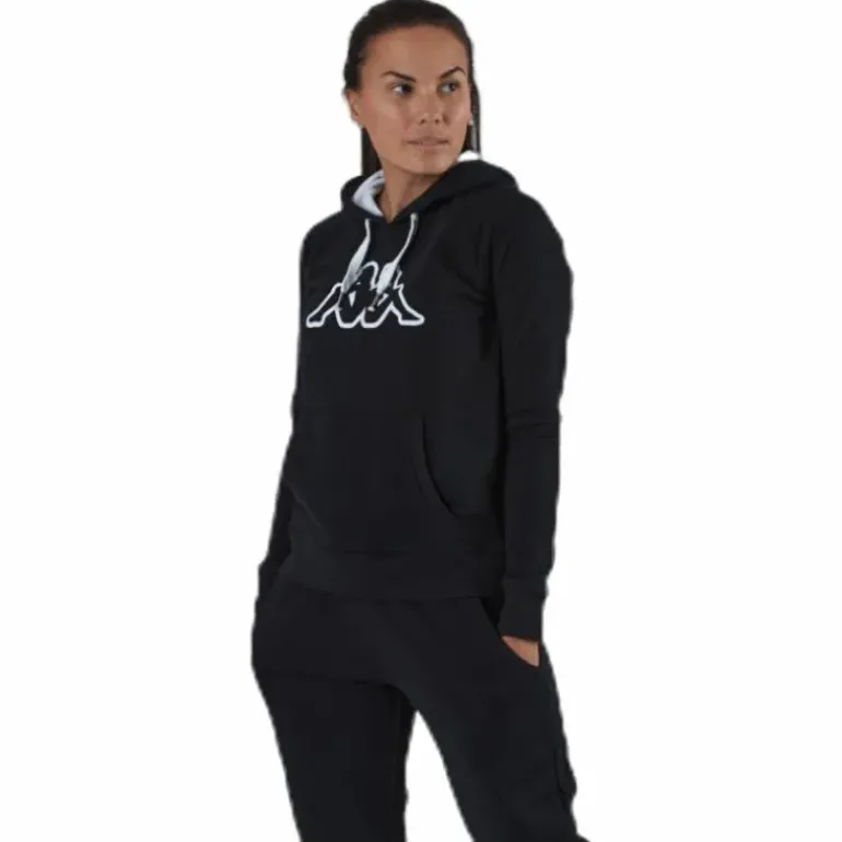 Lady Sweat Hood, Logo Zeleril White/Black