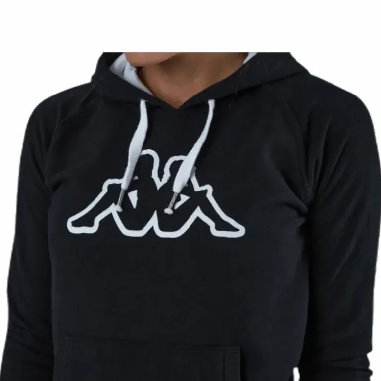 Lady Sweat Hood, Logo Zeleril White/Black