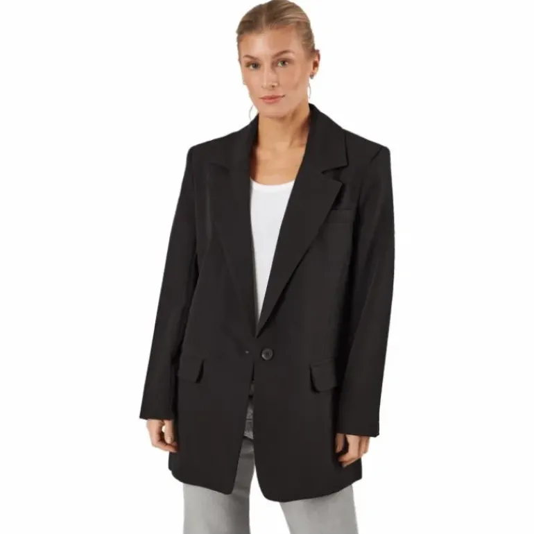 Lana-berry Long Sleeve Blazer Black
