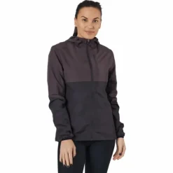 Lassie W Running Jacket With H Black Bean