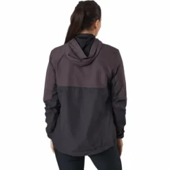 Lassie W Running Jacket With H Black Bean