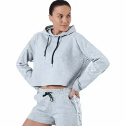 Leanna Cropped Hoody Grey