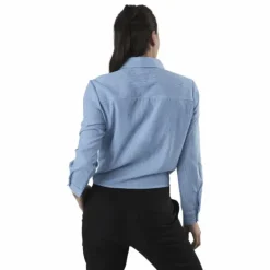 Lecey Ls Stripe Knot Dnm Shirt White