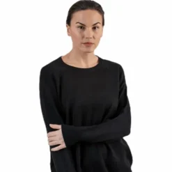 Lesly Kings L/S Pullover Knt Black