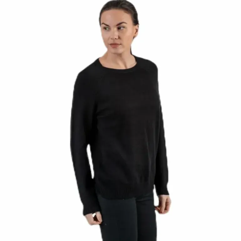 Lesly Kings L/S Pullover Knt Black