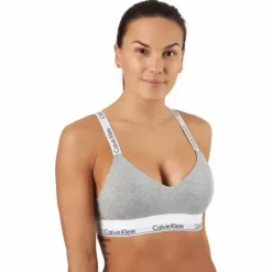 Lght Lined Bralette Grey