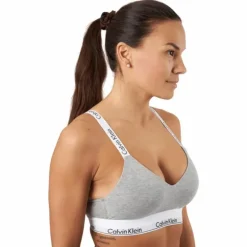 Lght Lined Bralette Grey
