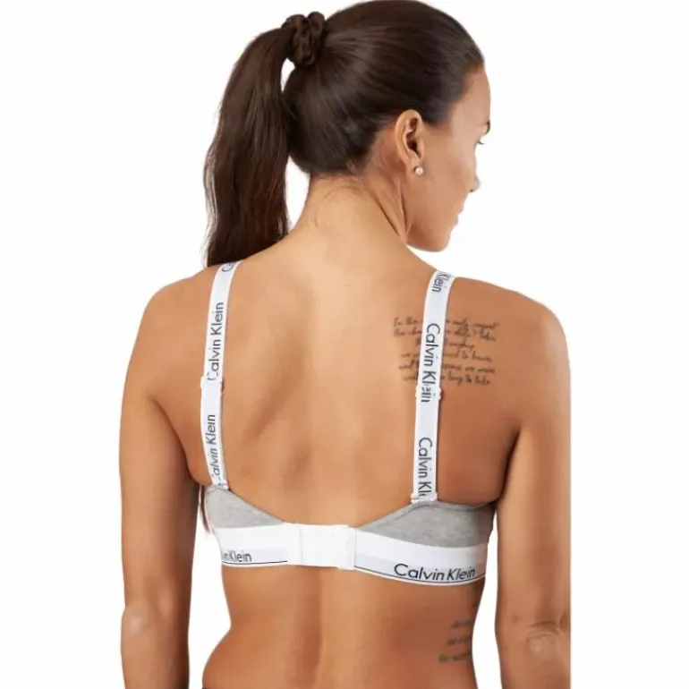 Lght Lined Bralette Grey