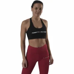 Light Intensity Graphic Bra Black