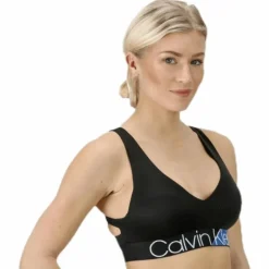 Light Lined Bralette Black