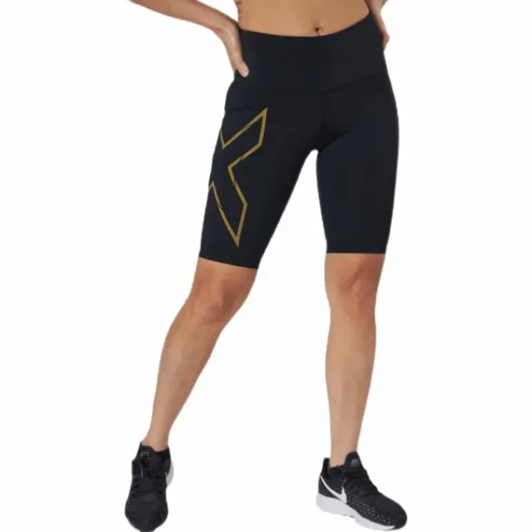 Light Speed Mid-Rise Compression Black/Gold