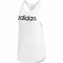 Linear Loose Tank White/Black