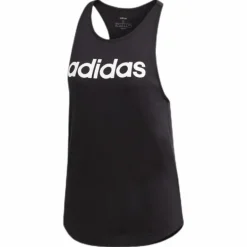 Linear Loose Tank White/Black