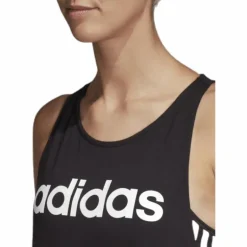 Linear Loose Tank White/Black