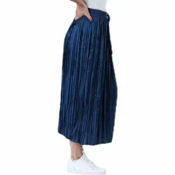 Liva Plisse Skirt Blue