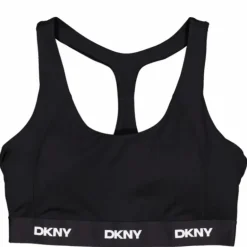 Logo Elastic Scoop Neck Racerb Black