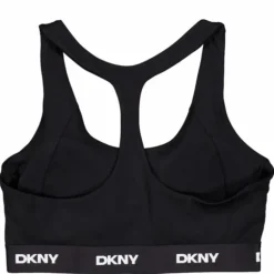 Logo Elastic Scoop Neck Racerb Black