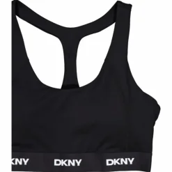Logo Elastic Scoop Neck Racerb Black