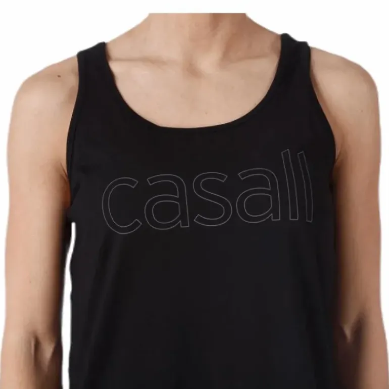 Logo Relaxed Tank Black