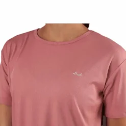Logo Ribbed Tee Pink
