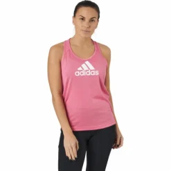 Logo Sport Tank Top Rose Tone / White