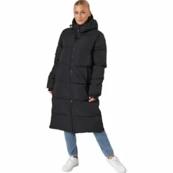 Long Hood Down Parka Black