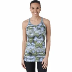 Long Racerback AOP Blue
