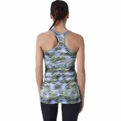 Long Racerback AOP Blue