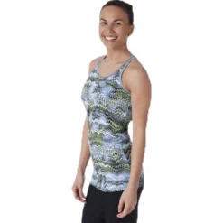 Long Racerback AOP Blue