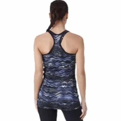 Long Racerback AOP Blue