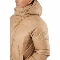 Loose Hood Coat Camel Brown