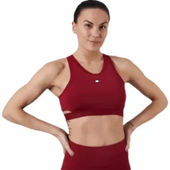 Low Support Removable Pads Bra Red
