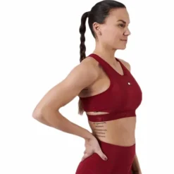 Low Support Removable Pads Bra Red