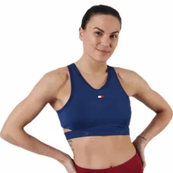 Low Support Removable Pads Bra Blue