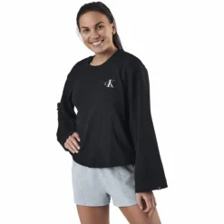 L/S Crew Neck Black