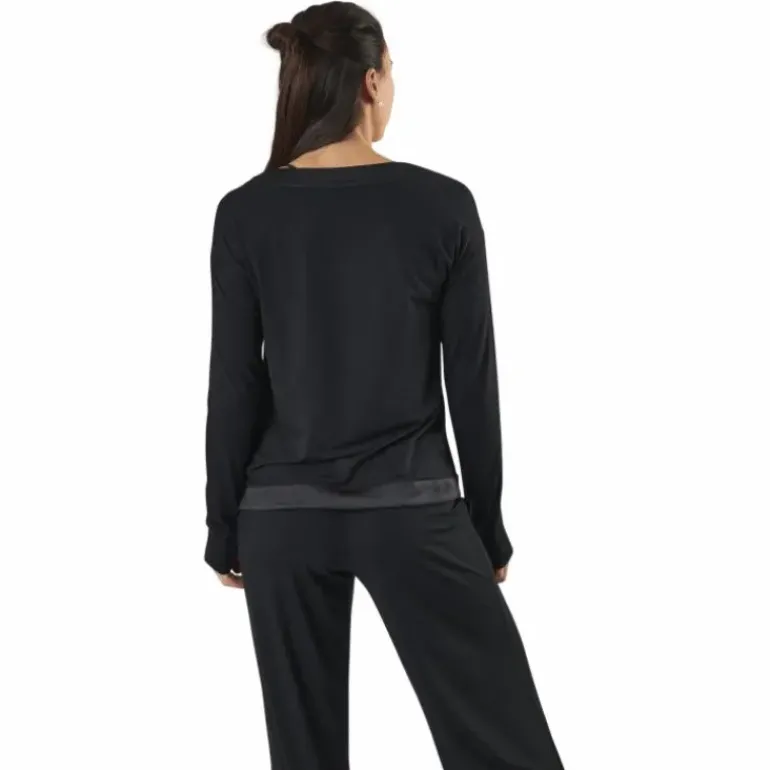 L/S V-Neck Black