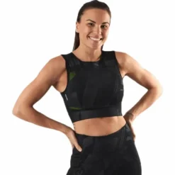 Mado Aop Cropped Training Top Black