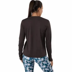 Maje W Melange L-s Tee Black Bean