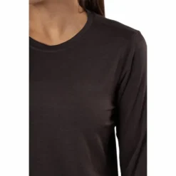 Maje W Melange L-s Tee Black Bean