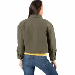 Marina Crop Jacket Green