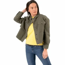 Marina Crop Jacket Green