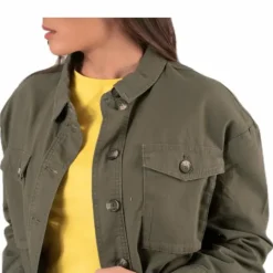 Marina Crop Jacket Green