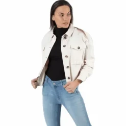 Marina Crop Jacket Grey