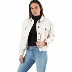 Marina Crop Jacket Grey
