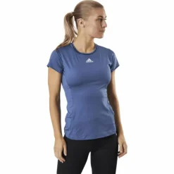 Match Tee Aeroready Blue/White