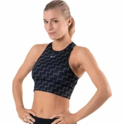 Medium Pad Bra High Neck Neo Black