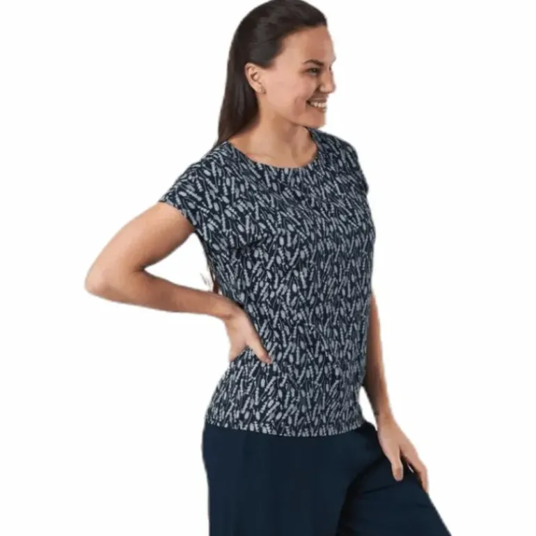Melanie Capsleeve Blue/Patterned